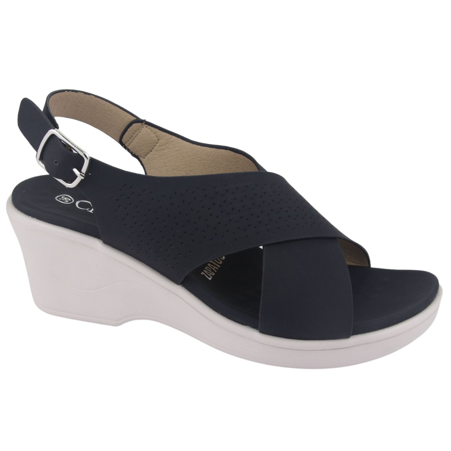 SANDALIA CHALADA MUJER ICA-26 NEGRO CASUAL - 1