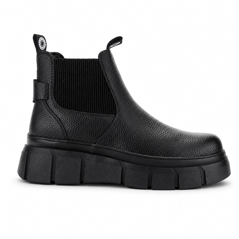 BOTIN CHALADA MUJER MICCA-1 NEGRO CASUAL - 1