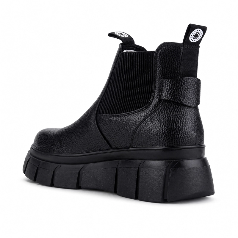 BOTIN CHALADA MUJER MICCA-1 NEGRO CASUAL - 4