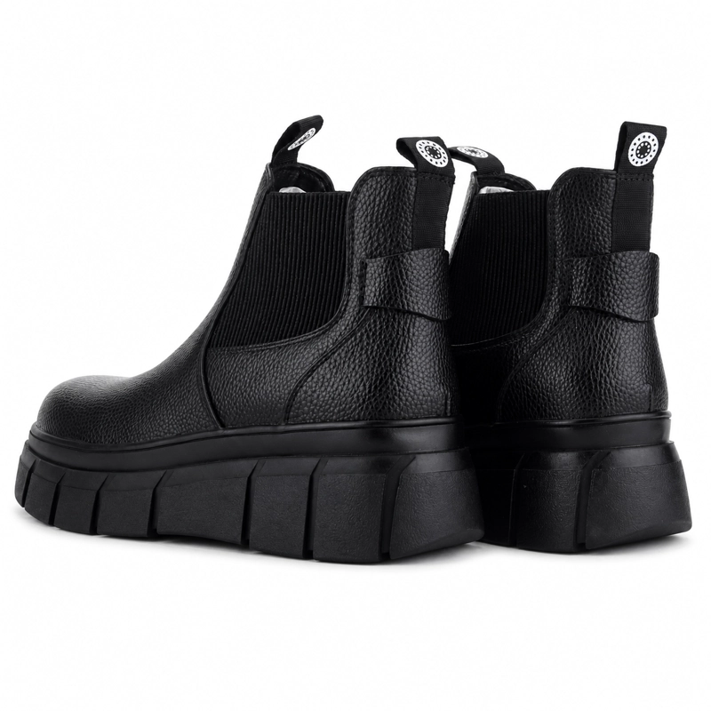 BOTIN CHALADA MUJER MICCA-1 NEGRO CASUAL - 6
