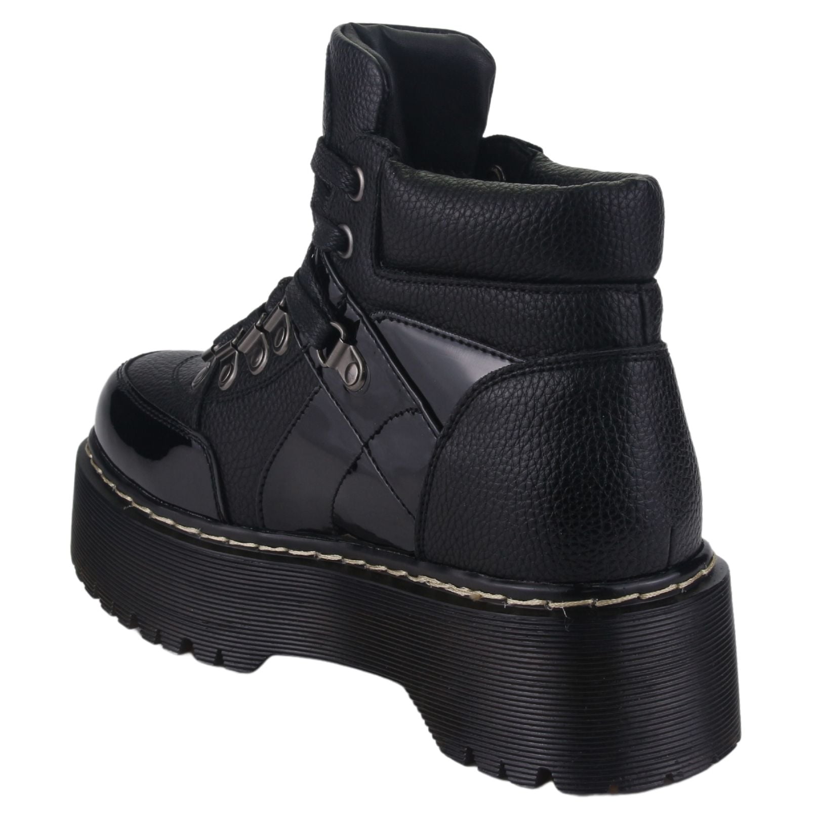 BOTIN CHALADA MUJER POOL-22 NEGRO CASUAL - 4
