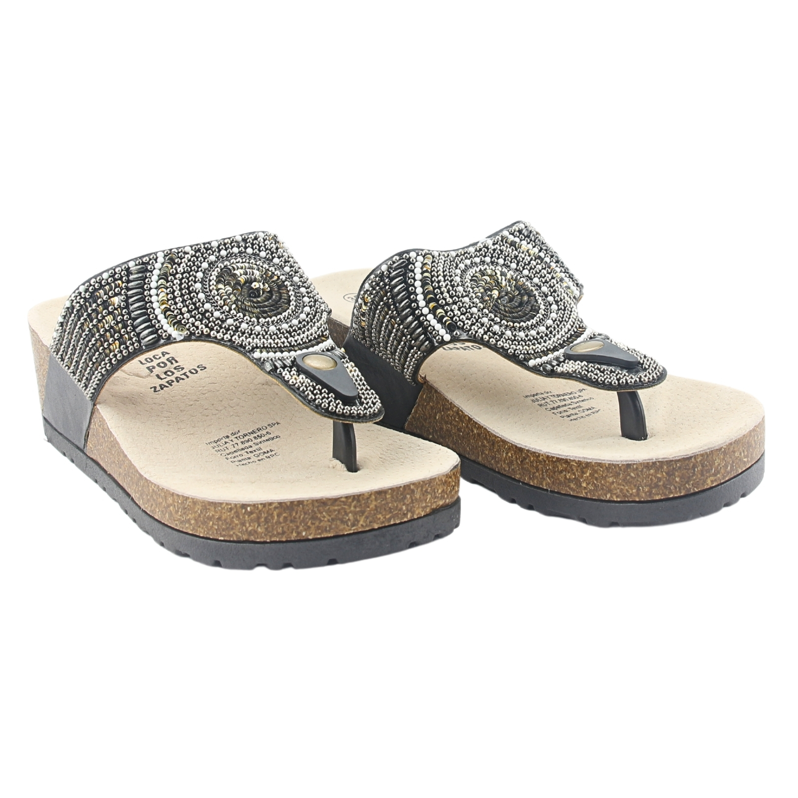 SANDALIAS MUJER CHALADA NEGRO DOIT-10 CASUAL - 6
