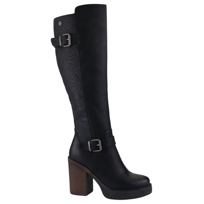 BOTA CHALADA MUJER ELLA-11 NEGRO CASUAL - 1