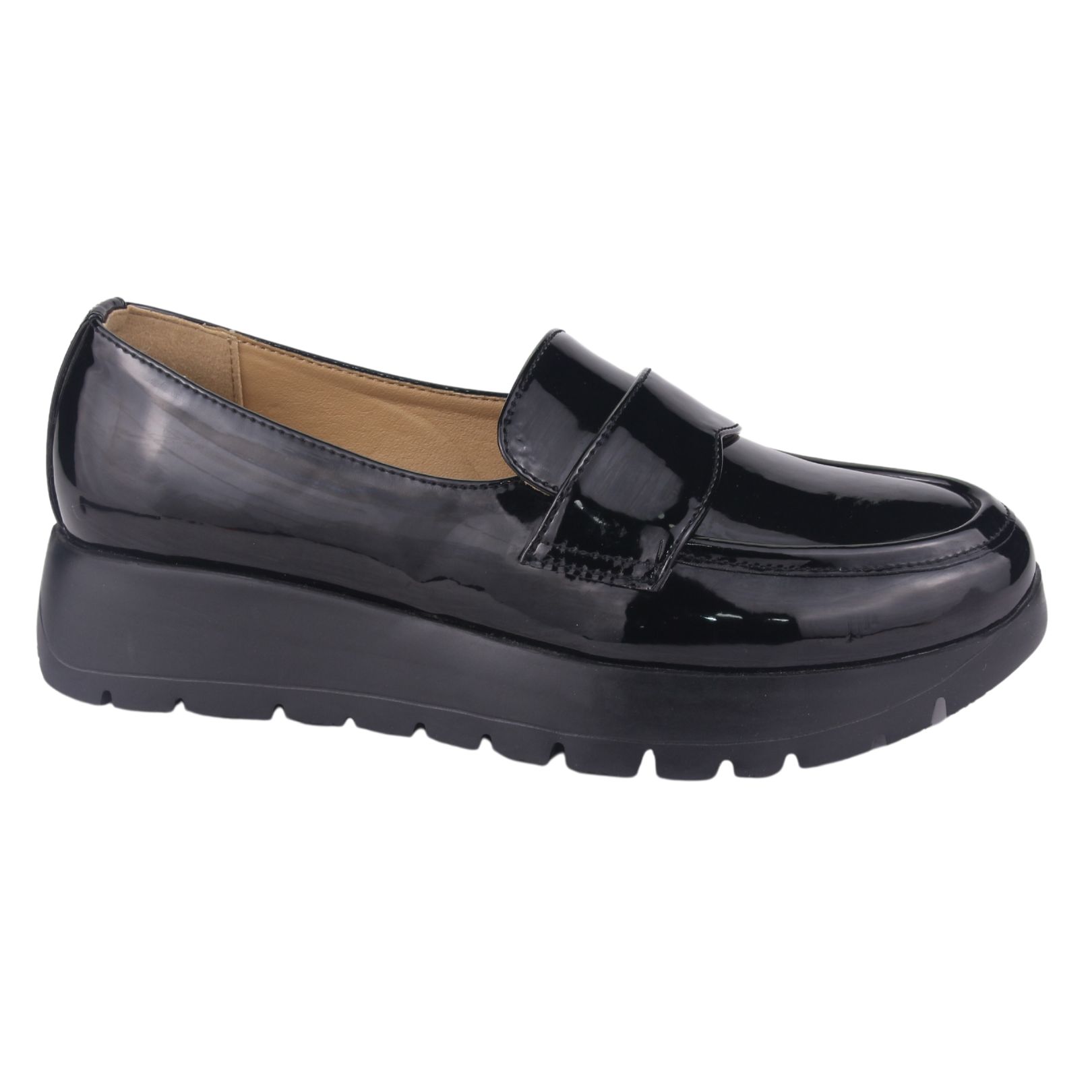 ZAPATO CHALADA MUJER WONDER-3 NEGRO PLATAFORMA - 1