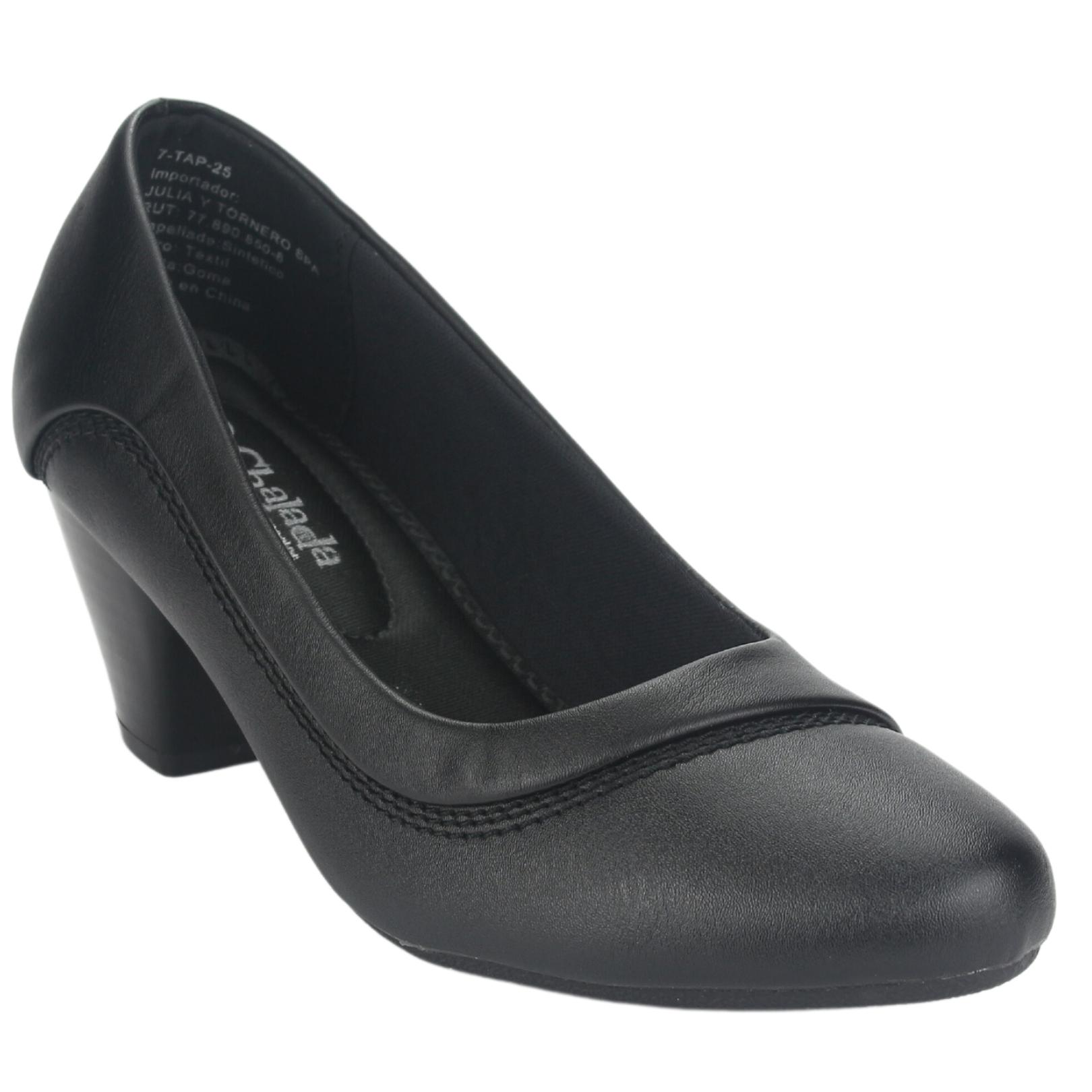 ZAPATO CHALADA MUJER TAP-25 NEGRO CASUAL - 3