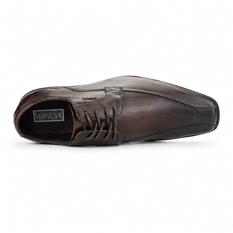 ZAPATO FERRACINI HOMBRE 4384 FRANKFURT TOSTADO CASUAL - 5