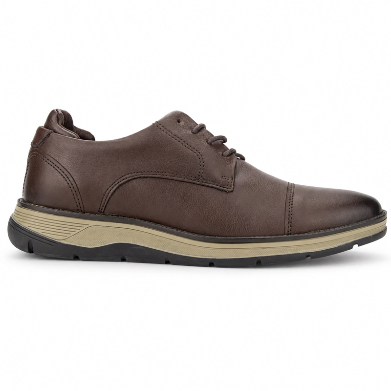 ZAPATO FERRACINI HOMBRE 5541 FLUENCE CAFE  OSCURO CASUAL - 1
