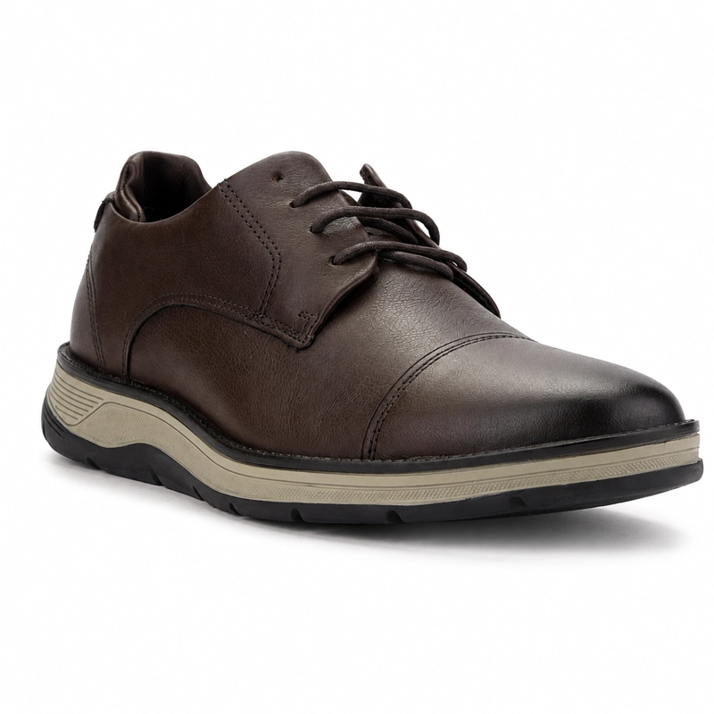 ZAPATO FERRACINI HOMBRE 5541 FLUENCE CAFE  OSCURO CASUAL - 3