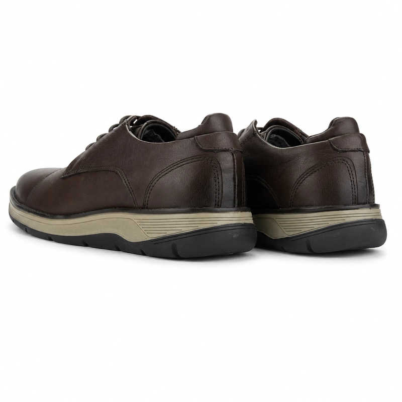 ZAPATO FERRACINI HOMBRE 5541 FLUENCE CAFE  OSCURO CASUAL - 7
