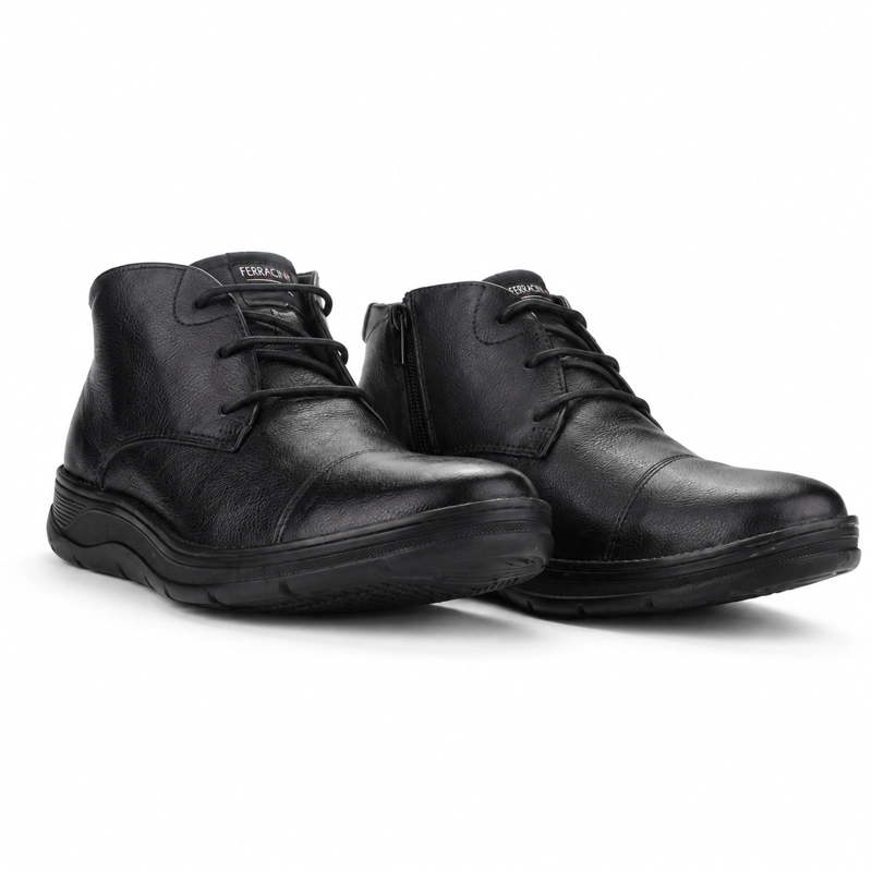 BOTIN FERRACINI HOMBRE 5542 FLUENCE NEGRO/NEGRO CASUAL - 6