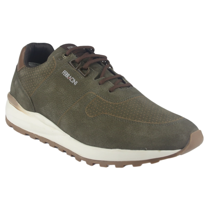 ZAPATILLA FERRACINI HOMBRE 9357 DARK OLIVA CASUAL - 3
