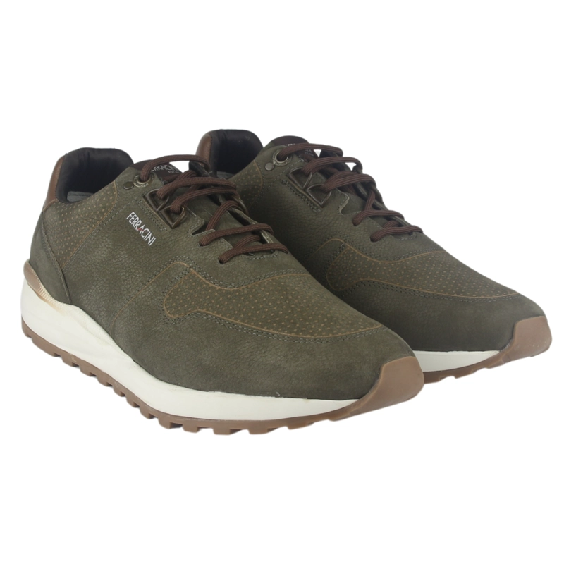 ZAPATILLA FERRACINI HOMBRE 9357 DARK OLIVA CASUAL - 5