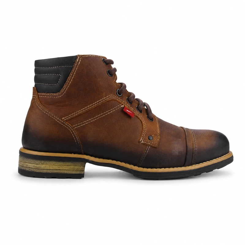 BOTIN FERRACINI HOMBRE 9873 YORK CAMEL CASUAL - 1