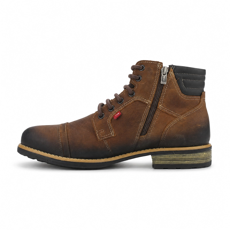 BOTIN FERRACINI HOMBRE 9873 YORK CAMEL CASUAL - 2