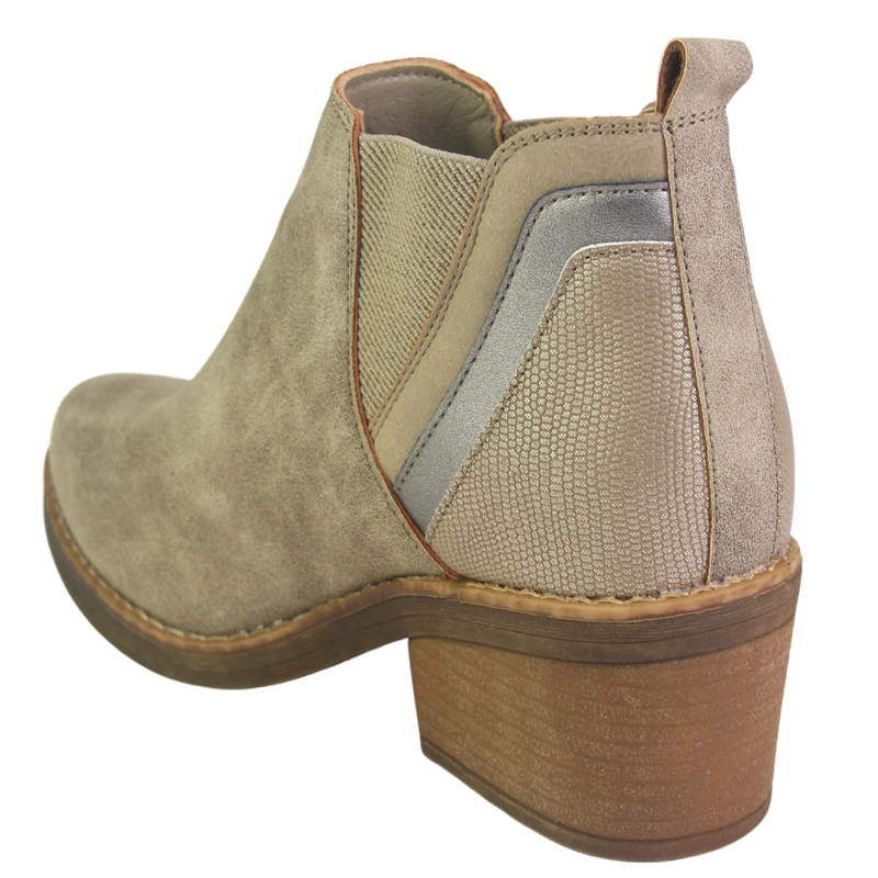 BOTIN CHALADA MUJER CAMP-30 TAUPE CASUAL - 7