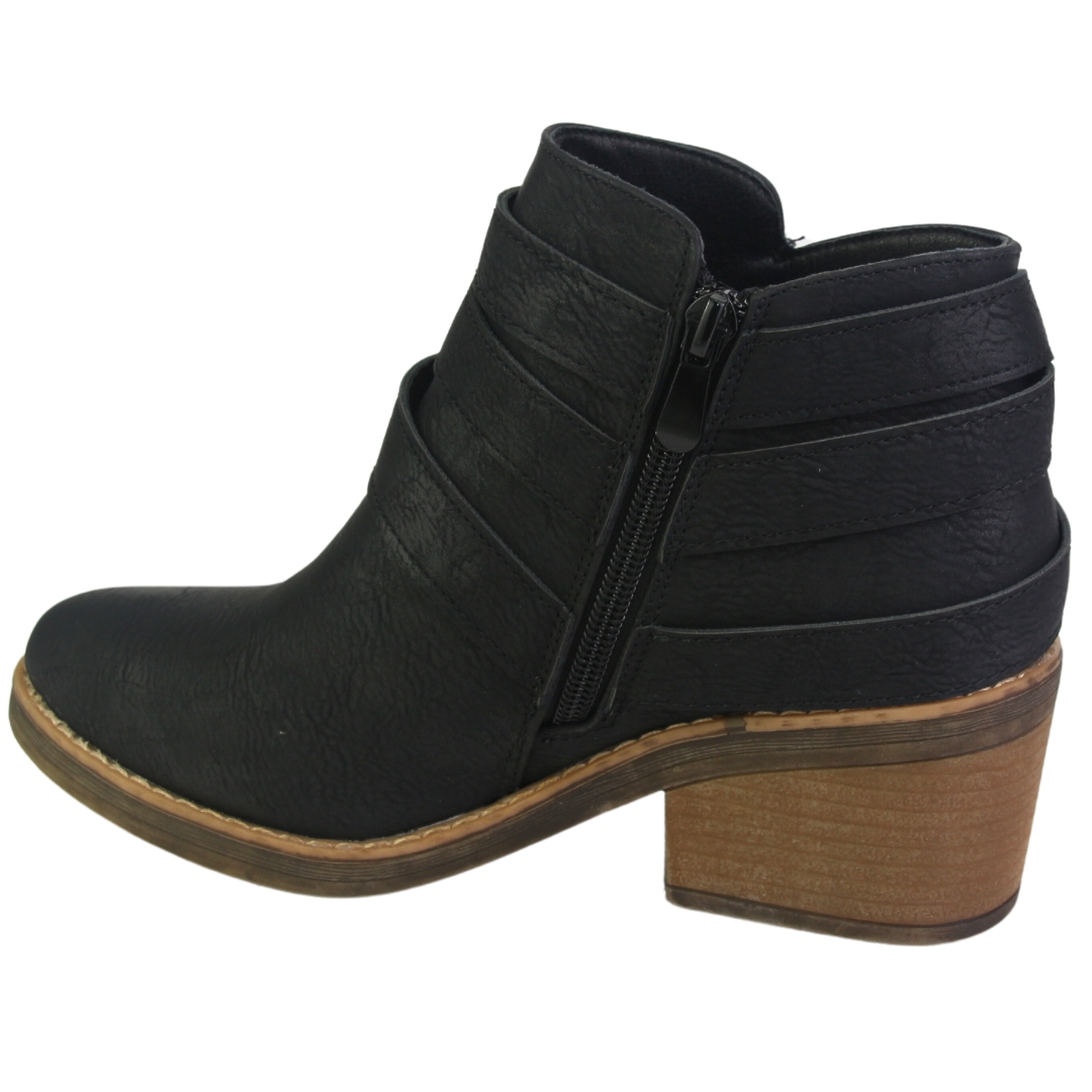 BOTIN CHALADA MUJER CAMP-37 NEGRO CASUAL - 2
