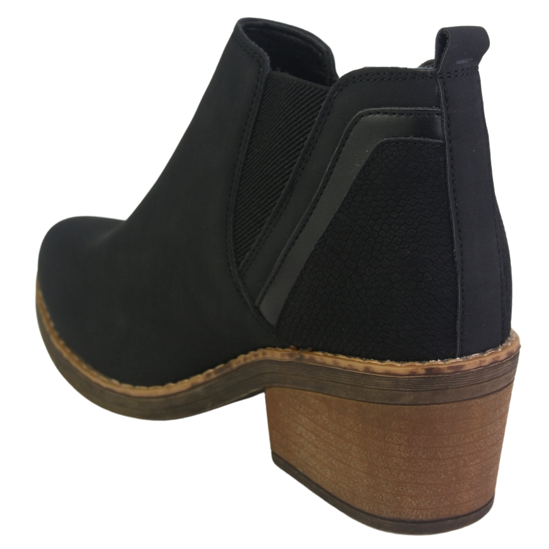 BOTIN CHALADA MUJER CAMP-30 NEGRO CASUAL - 4