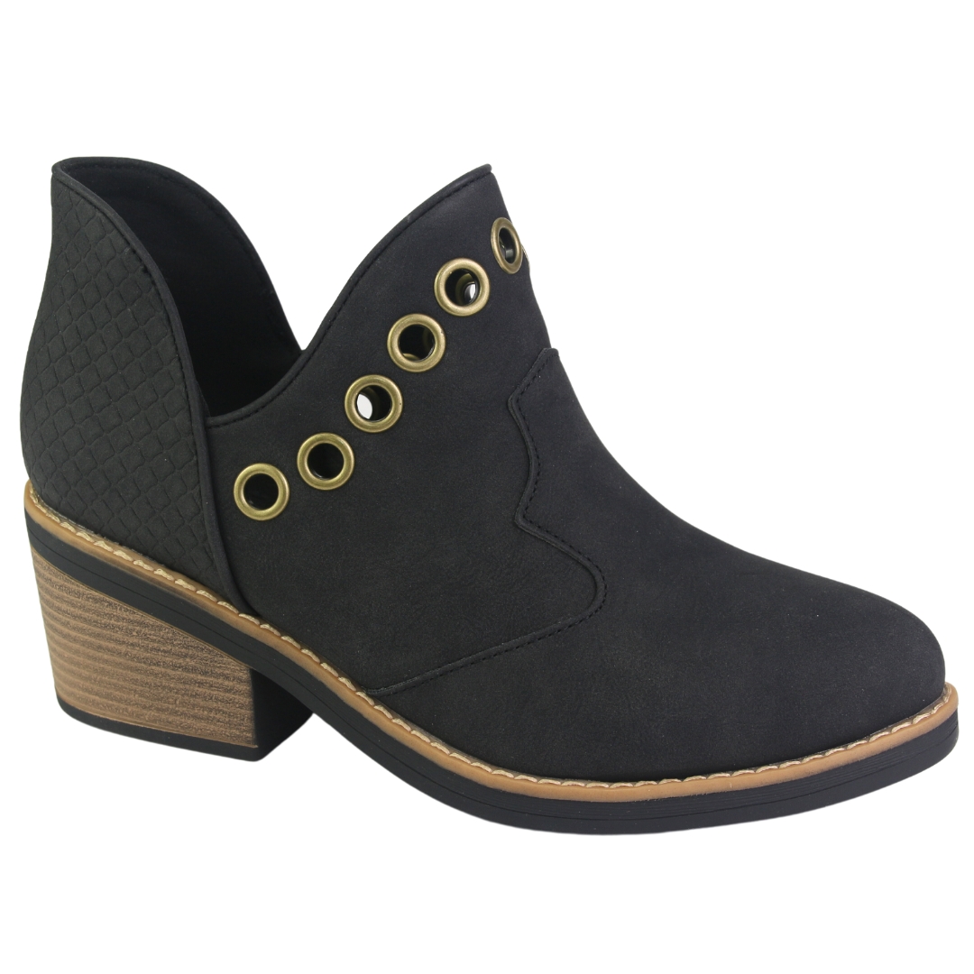 BOTIN CHALADA MUJER CAMP-15 NEGRO CASUAL - 1