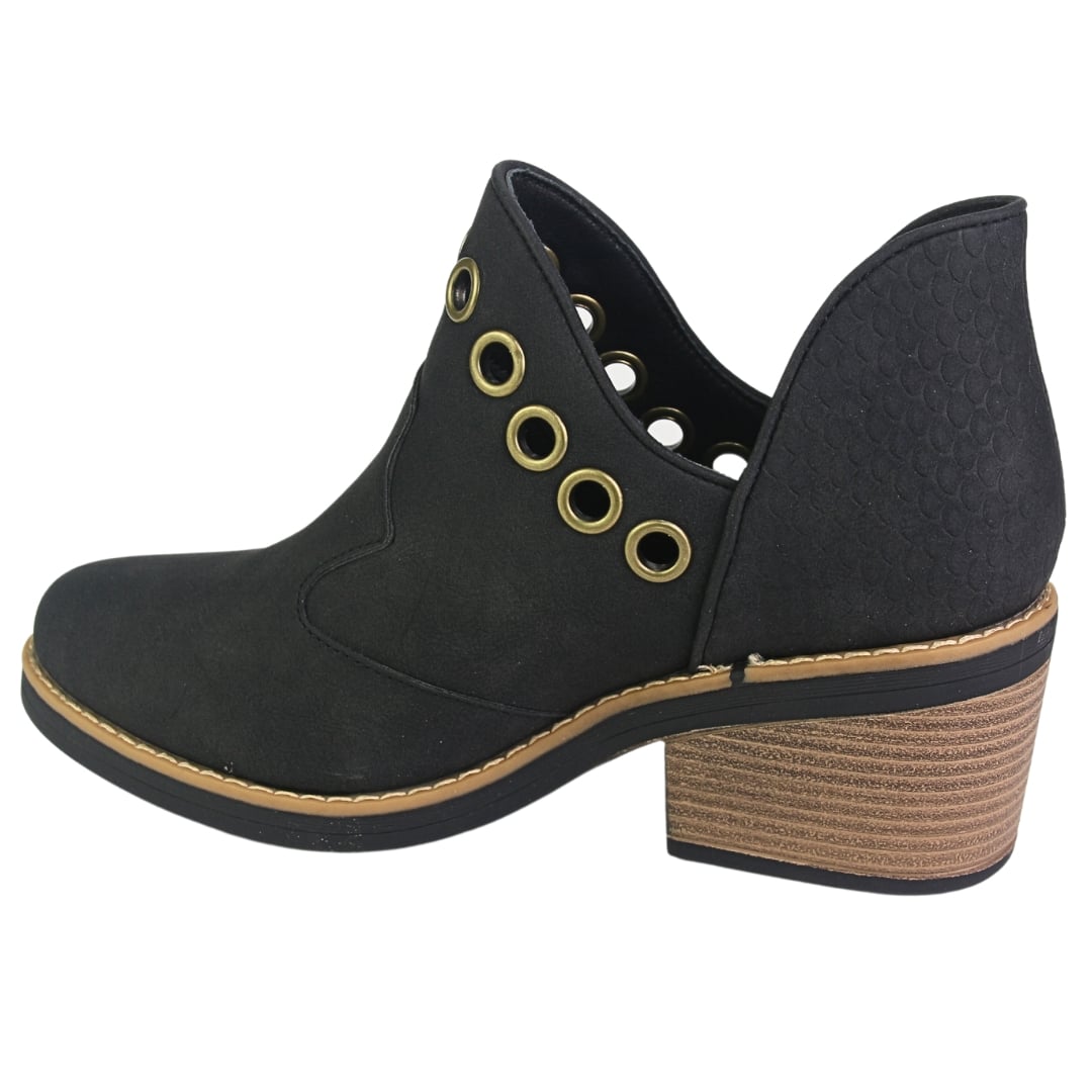 BOTIN CHALADA MUJER CAMP-15 NEGRO CASUAL - 2
