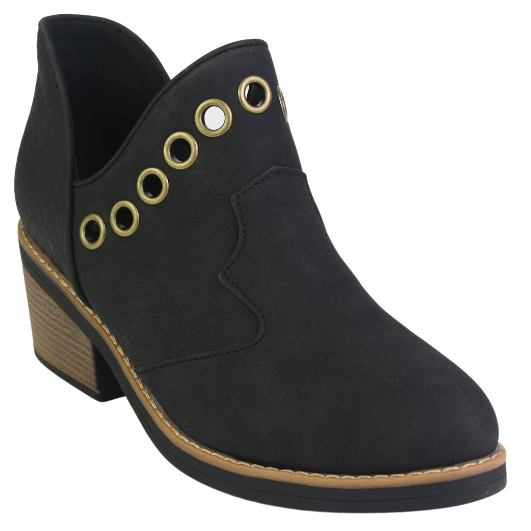 BOTIN CHALADA MUJER CAMP-15 NEGRO CASUAL - 3