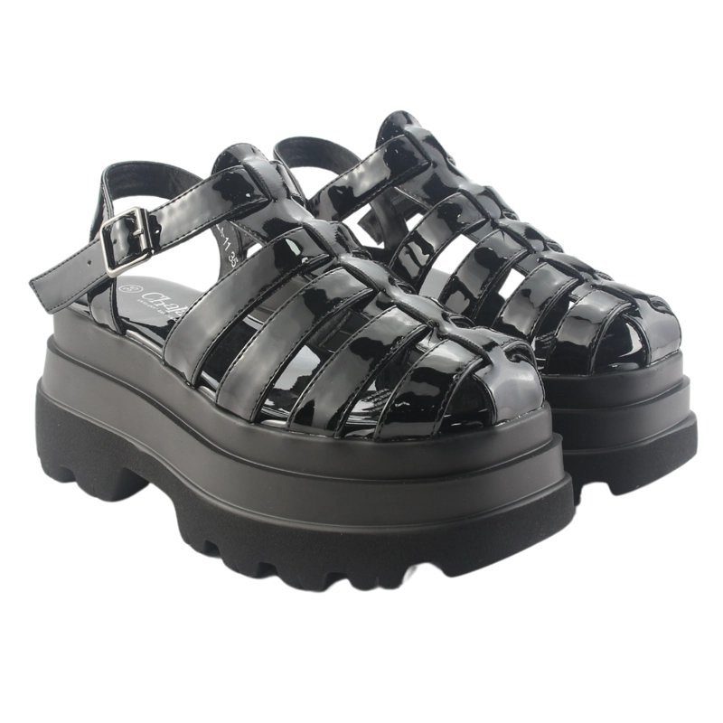 SANDALIAS MUJER CHALADA NEGRO VILLA-11 CASUAL - 5
