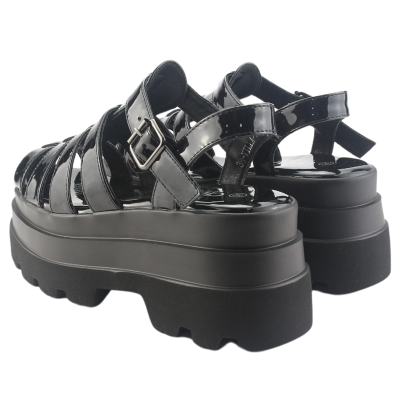 SANDALIAS MUJER CHALADA NEGRO VILLA-11 CASUAL - 6