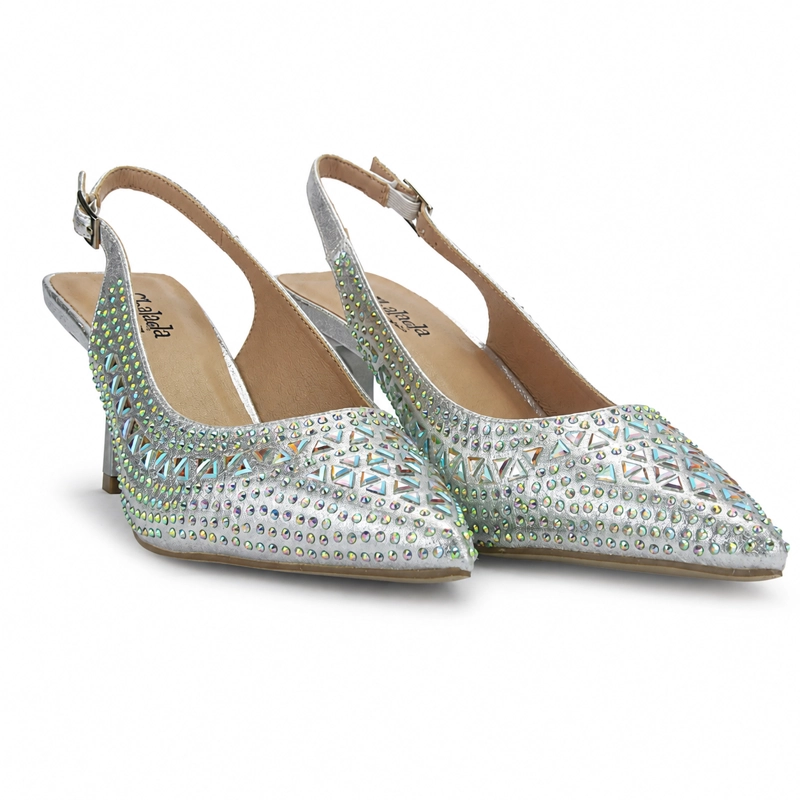 ZAPATO PLATEADO MUJER CASUAL CHALADA HOT - 5
