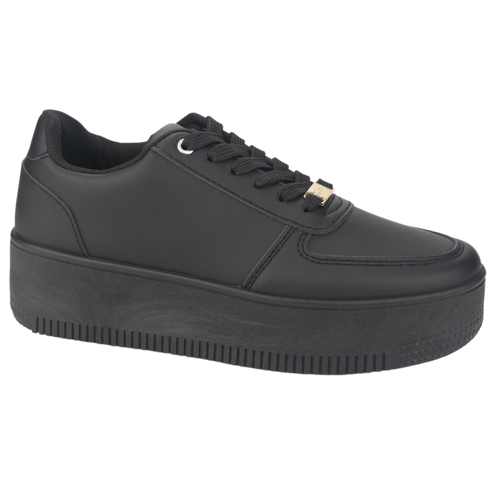 ZAPATILLAS MUJER CHALADA URBANAS NEGRO METTA-12 - 1