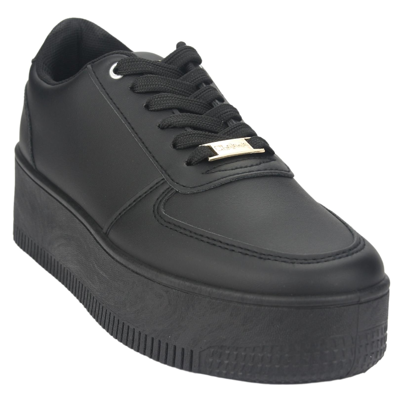 ZAPATILLAS MUJER CHALADA URBANAS NEGRO METTA-12 - 3