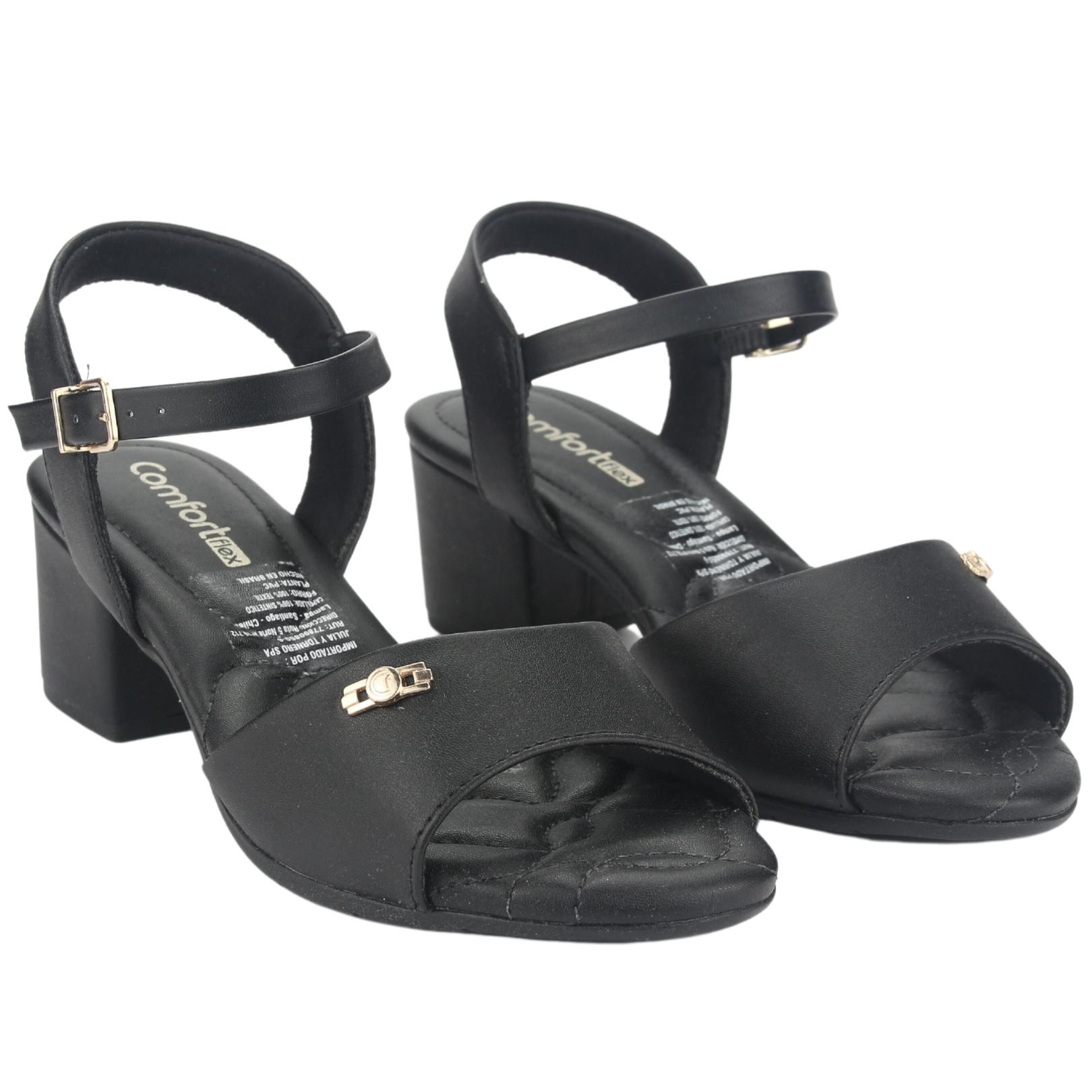 SANDALIA COMFORTFLEX MUJER 2357402 NEGRO CASUAL - 5