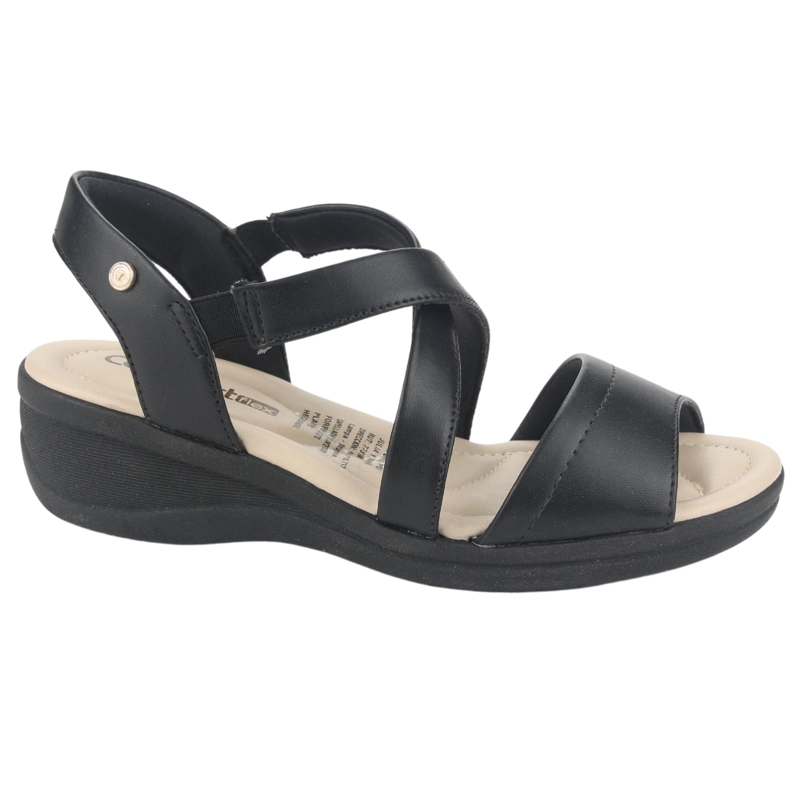 SANDALIA COMFORTFLEX MUJER 2388404 NEGRO CASUAL - 1