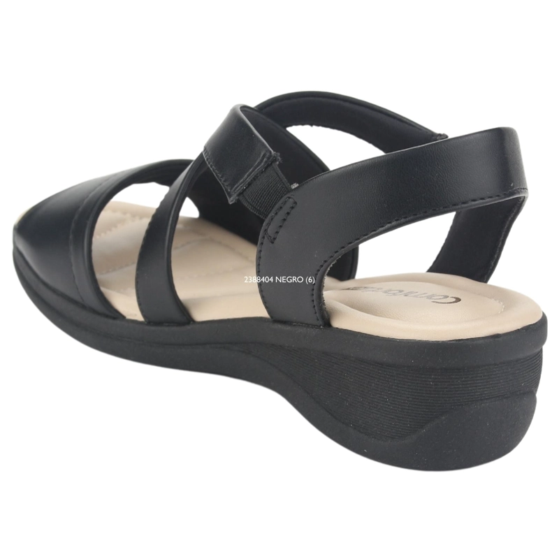 SANDALIA COMFORTFLEX MUJER 2388404 NEGRO CASUAL - 4
