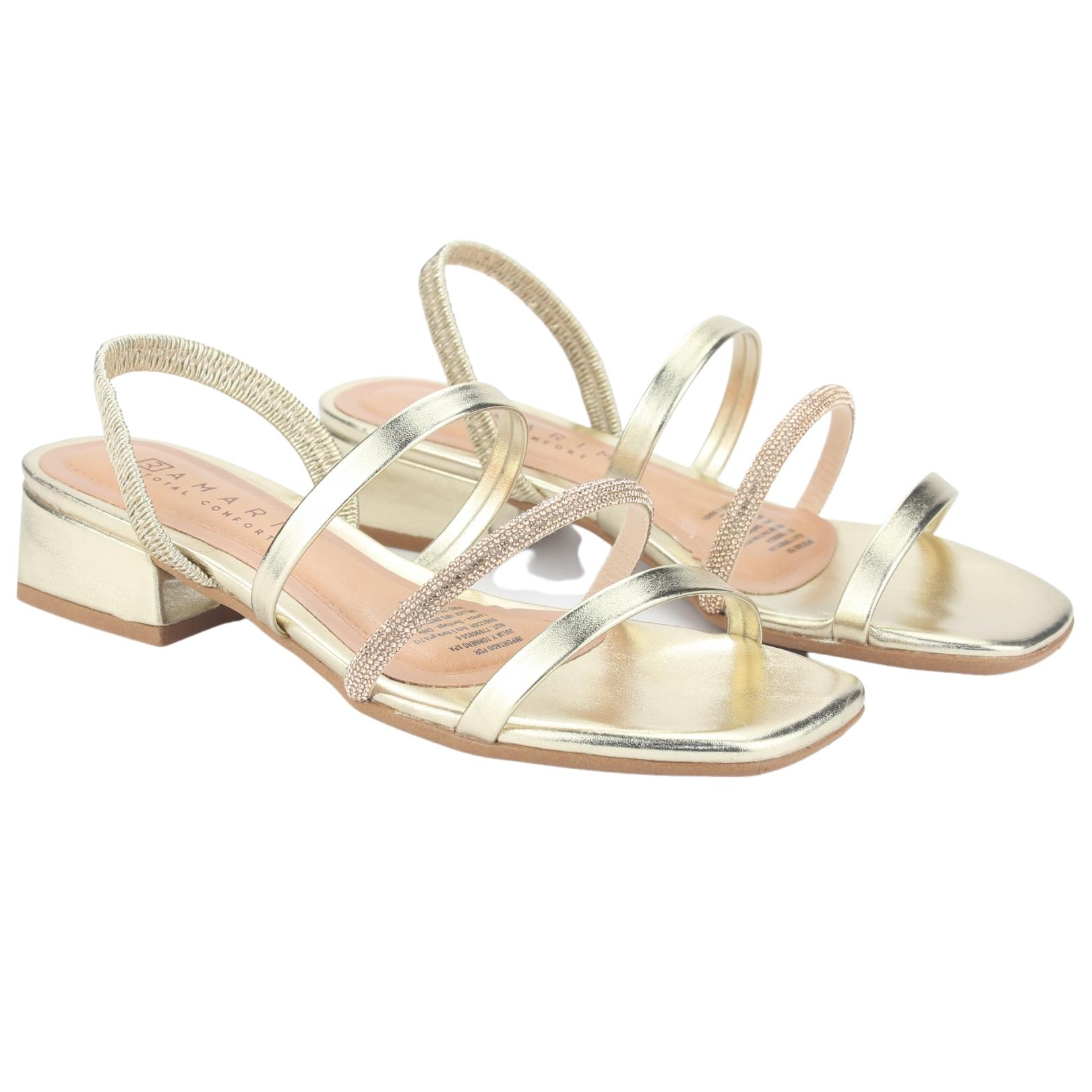 SANDALIA RAMARIM MUJER 2348221 DORADO CASUAL - 4