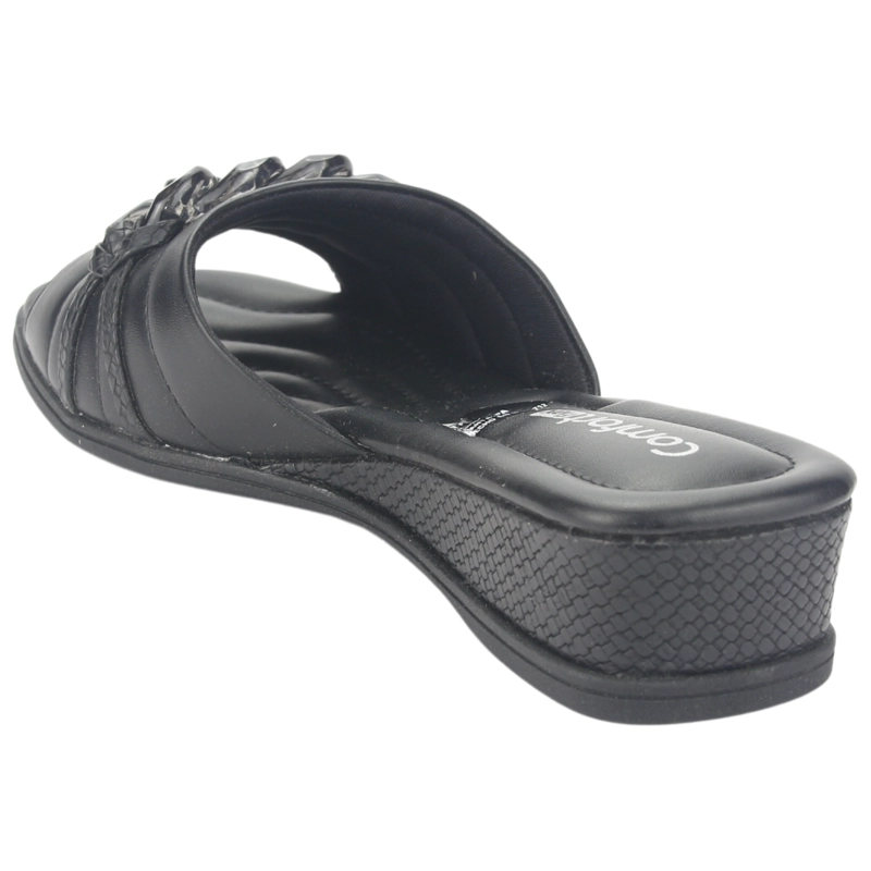 SANDALIAS MUJER COMFORTFLEX NEGRO 2370401 CASUAL - 4