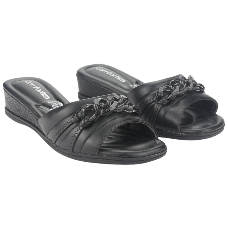 SANDALIAS MUJER COMFORTFLEX NEGRO 2370401 CASUAL - 5