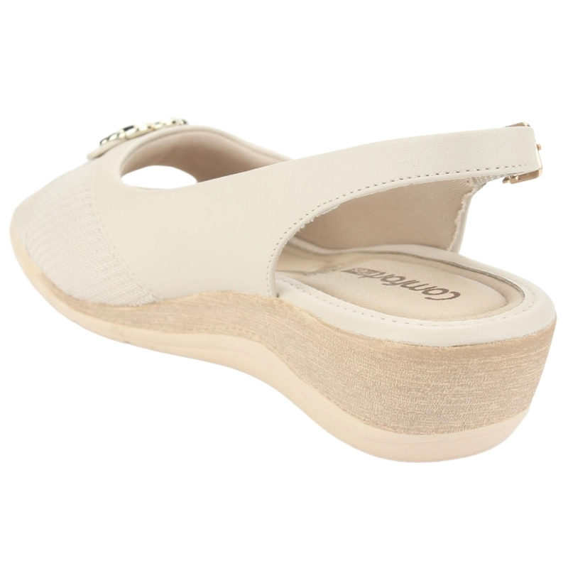 SANDALIA COMFORTFLEX MUJER 2396452 BEIGE CASUAL - 4