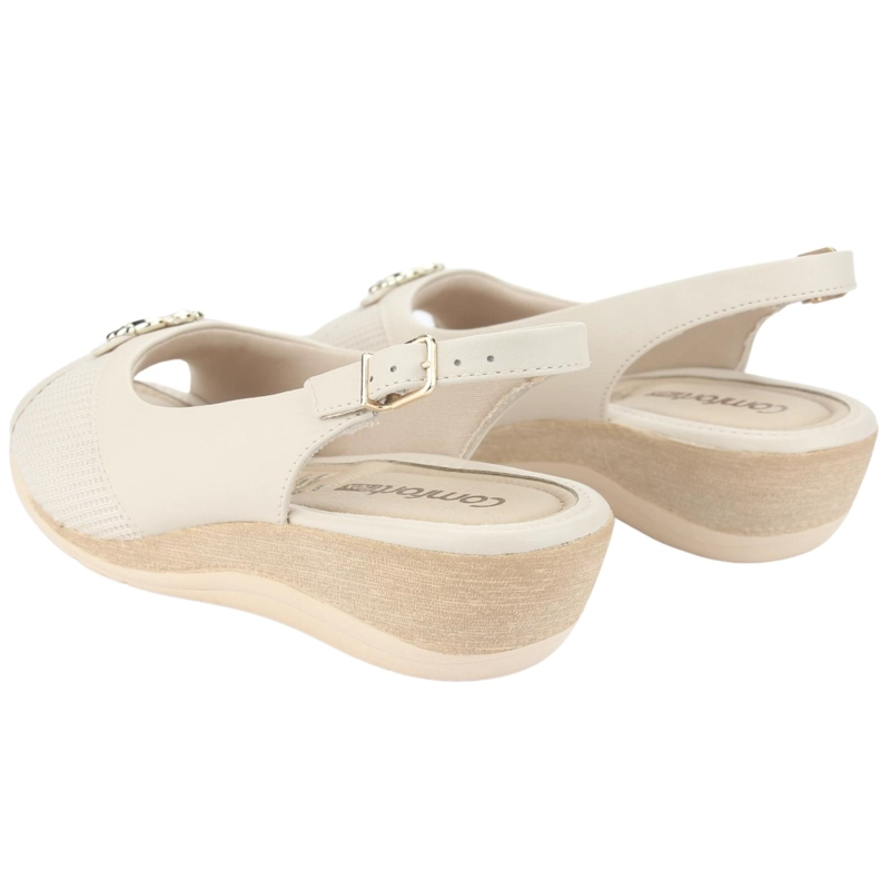 SANDALIA COMFORTFLEX MUJER 2396452 BEIGE CASUAL - 6