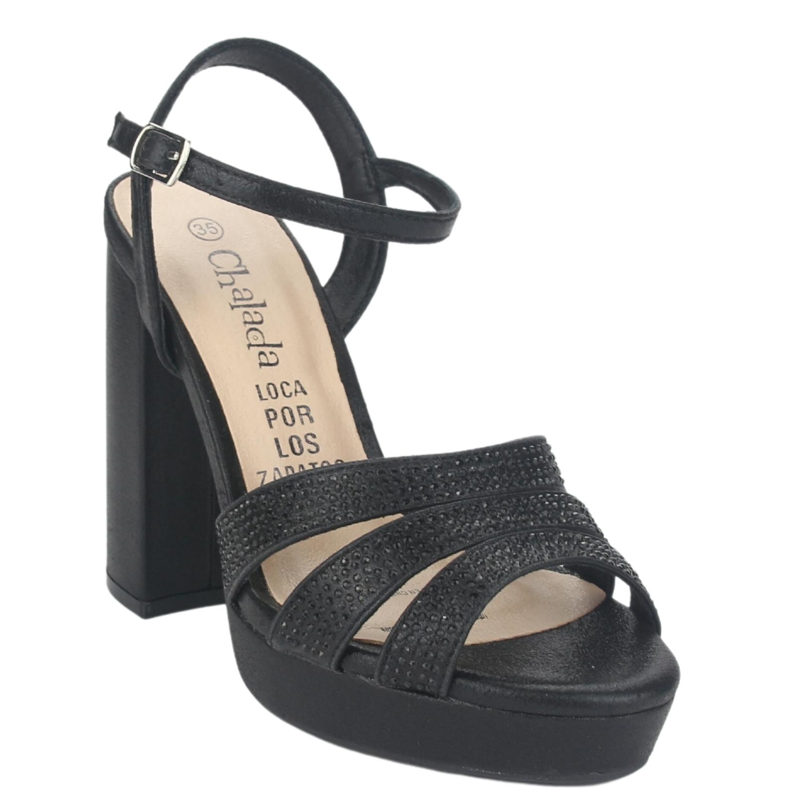 SANDALIA CHALADA MUJER TITA-1 NEGRO CASUAL - 3