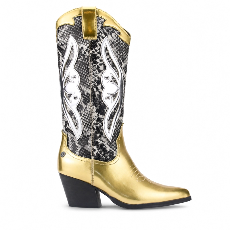BOTA CHALADA MUJER WESTNEW-1 DORADO CASUAL - 1
