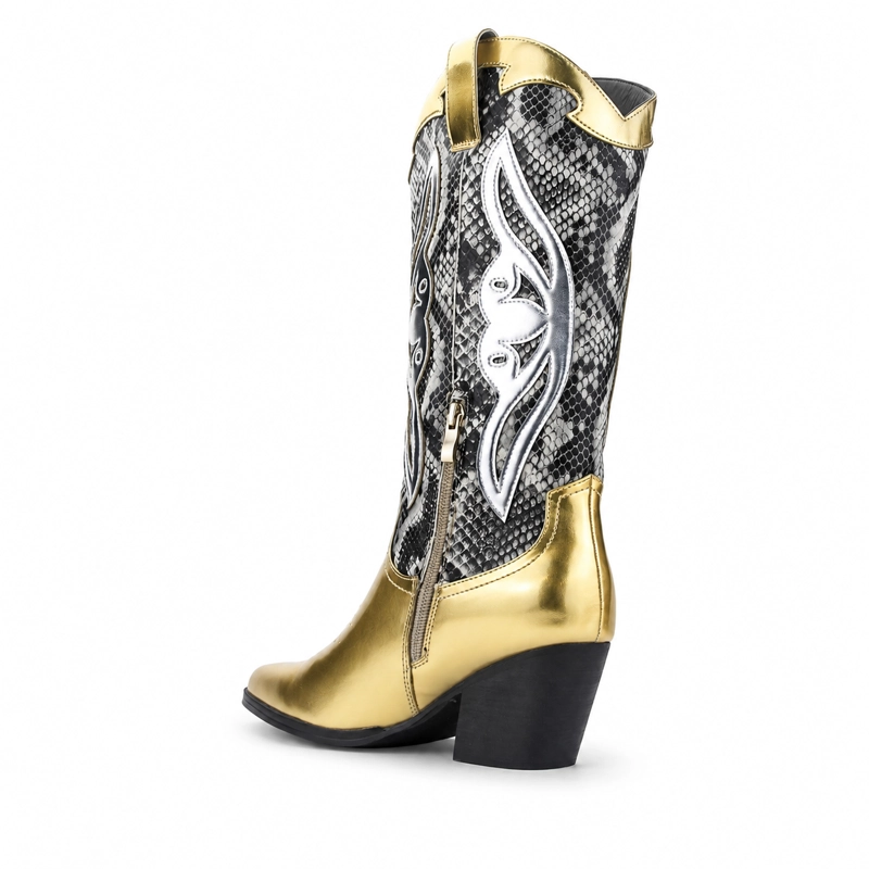 BOTA CHALADA MUJER WESTNEW-1 DORADO CASUAL - 4