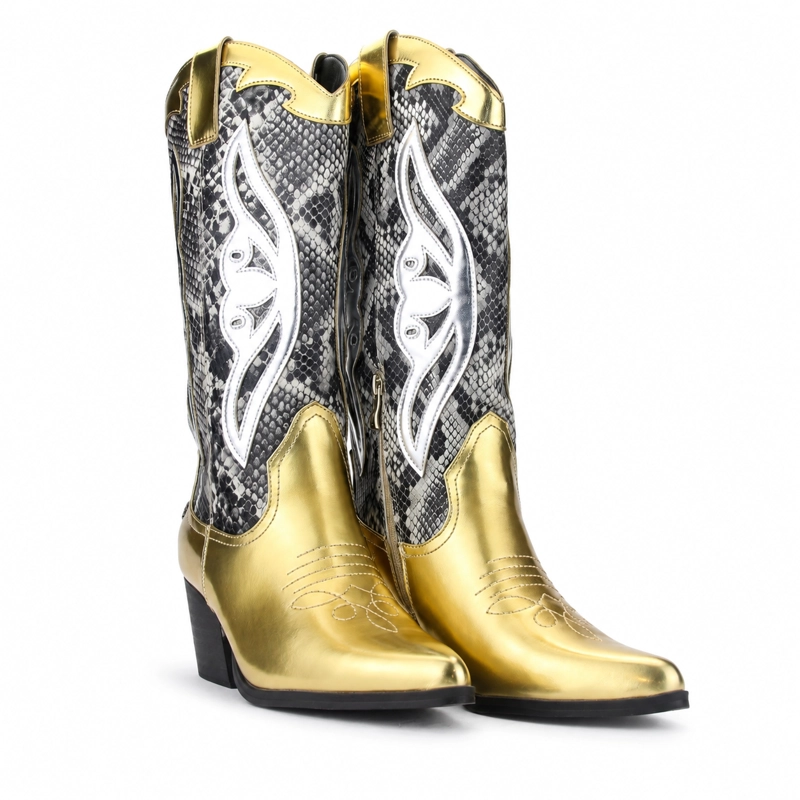 BOTA CHALADA MUJER WESTNEW-1 DORADO CASUAL - 5