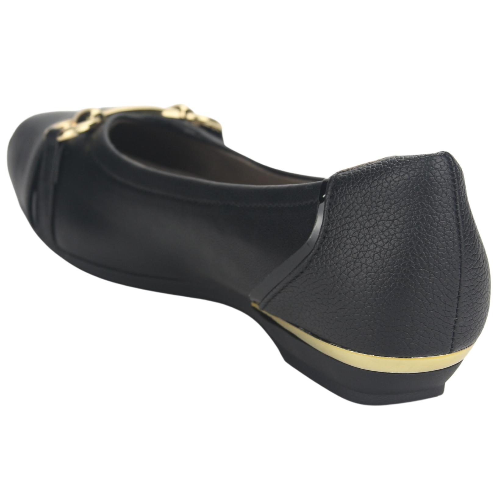 BALLERINA CHALADA MUJER ALPA-6 NEGRO CASUAL - 4