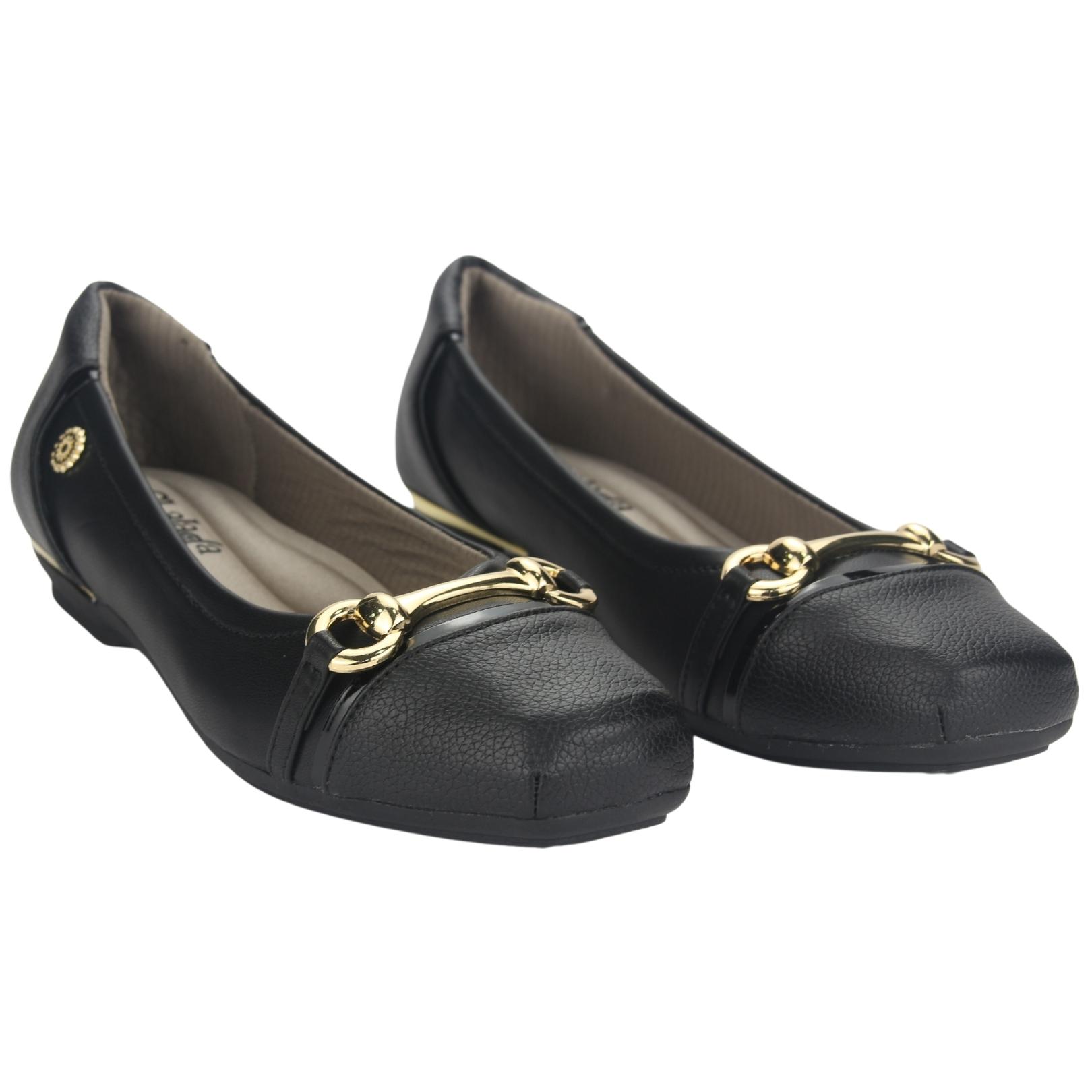 BALLERINA CHALADA MUJER ALPA-6 NEGRO CASUAL - 5