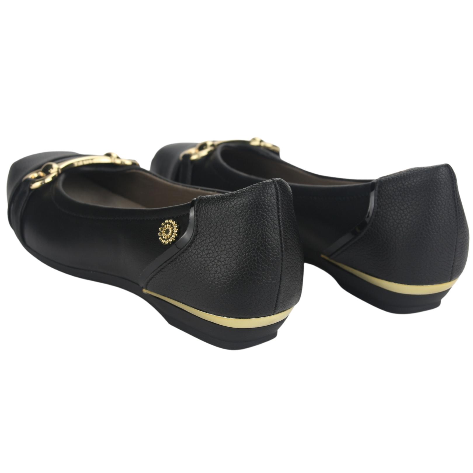 BALLERINA CHALADA MUJER ALPA-6 NEGRO CASUAL - 6