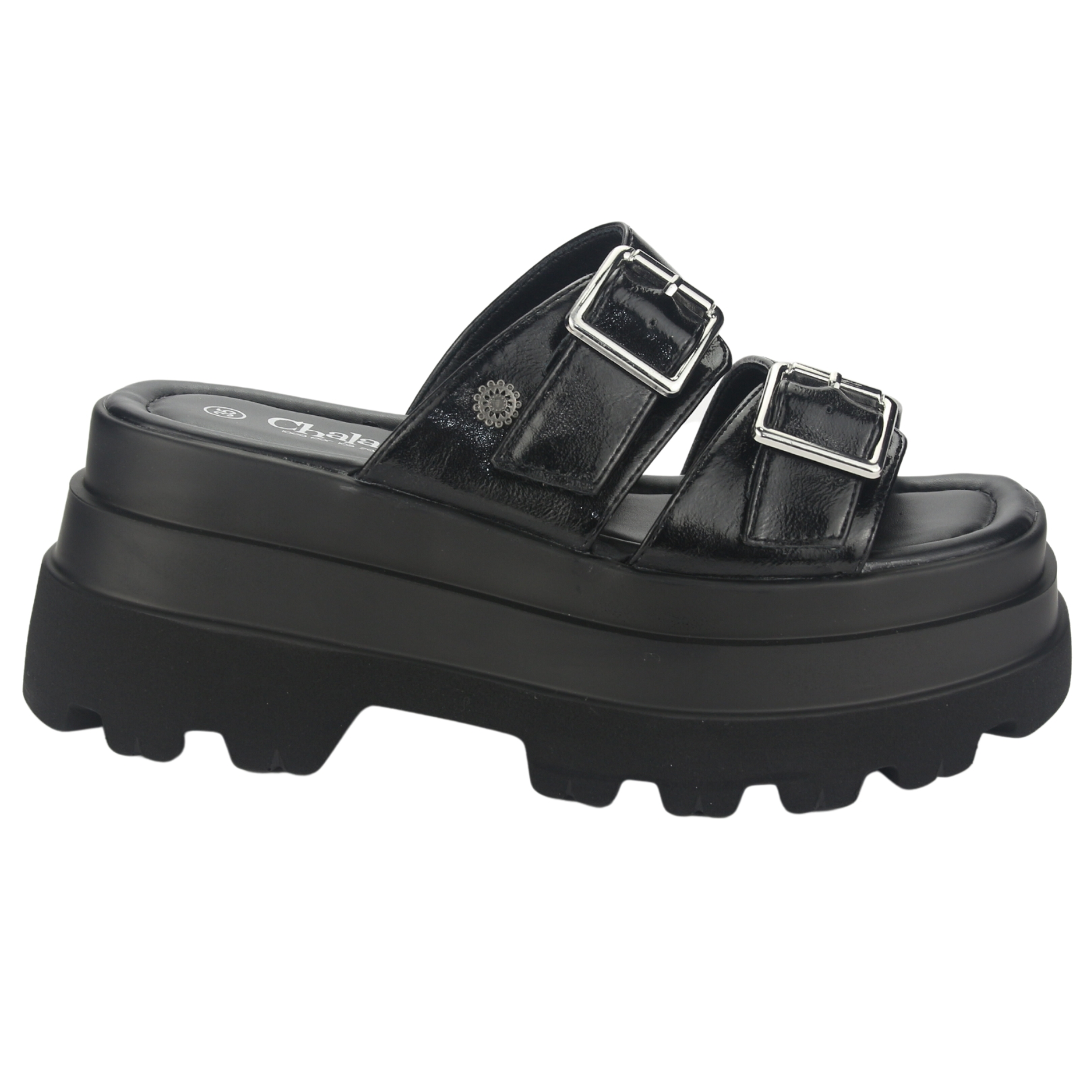 SANDALIA CHALADA MUJER VILLA-10 NEGRO CASUAL - 1