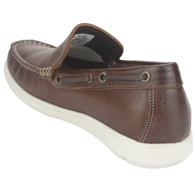 MOCASINES HOMBRE FERRACINI CUERO EURO 4951 D CAFÉ CASUAL - 4