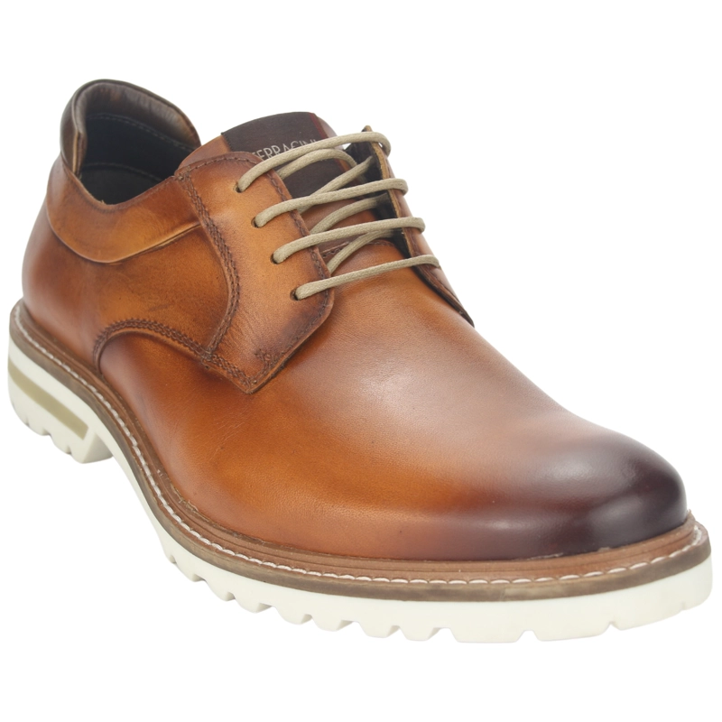 ZAPATO FERRACINI HOMBRE 3404 CINCY CAFE  CLARO CASUAL - 3