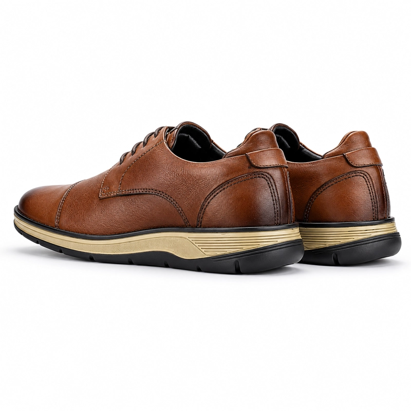 ZAPATO FERRACINI HOMBRE 5541 FLUENCE CAFE  CLARO CASUAL - 7