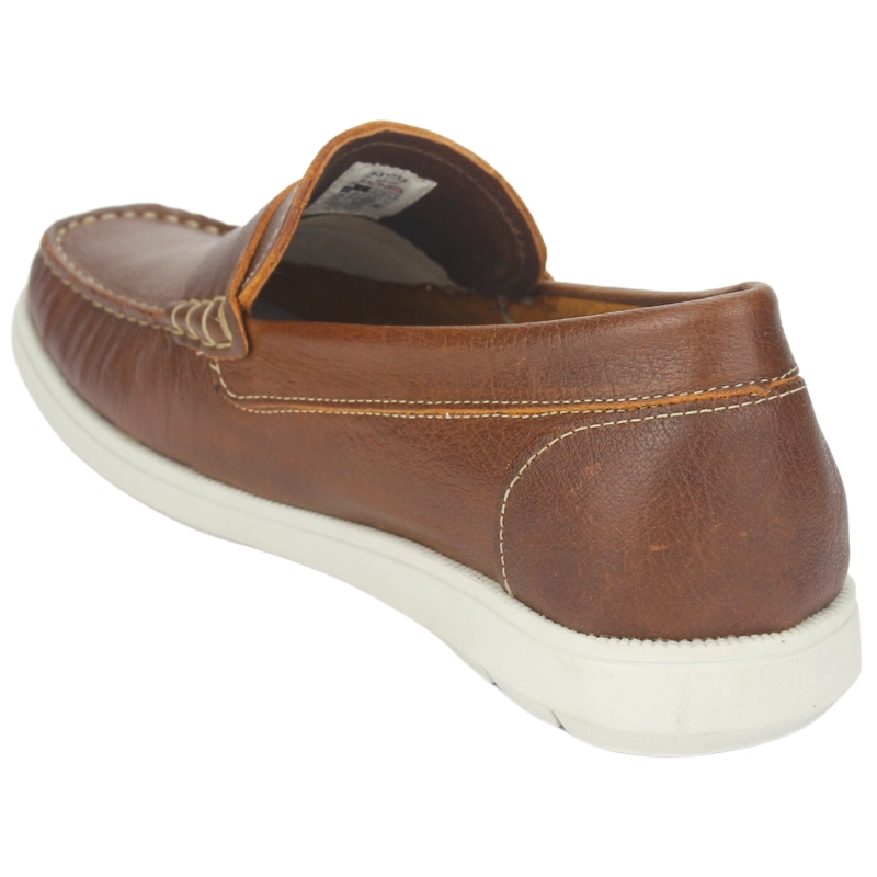 MOCASINES HOMBRE FERRACINI CUERO EURO 4952 D CONHAQUE CASUAL - 4