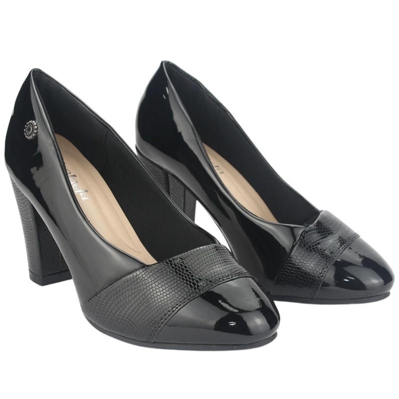 ZAPATO NEGRO MUJER CASUAL CHALADA COBNA - 5